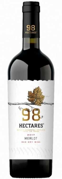 Вино «98 Hectares» 2017 Merlot, Comrat. 0,75