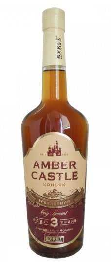 Коньяк «Amber Castle» VS 3 года, Buket Moldavii. 0,5