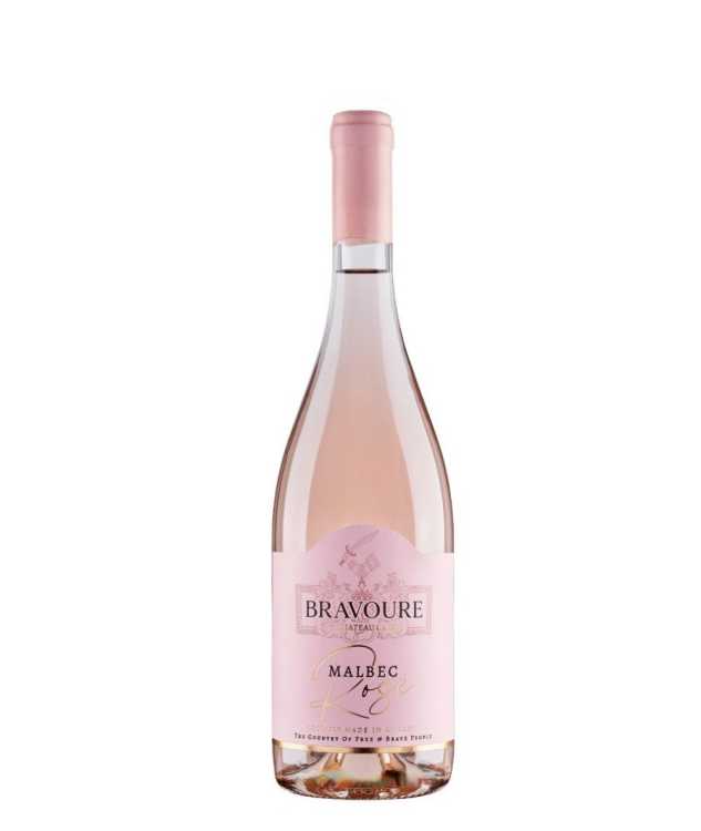 Вино «Bravoure» 2022 Malbec Rose, Chateau Cristi. 0,75