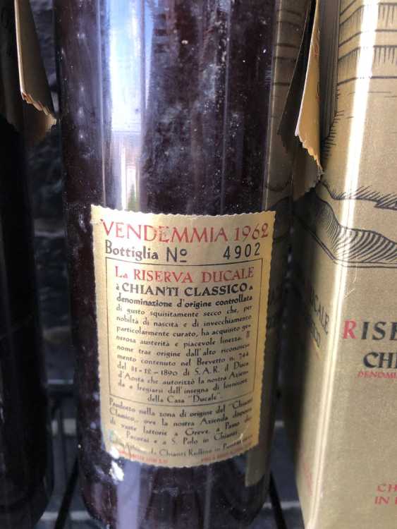 Вино Chianti Ruffino Classiсo 1962 года. Набор две бутылки 0,7 литра. 