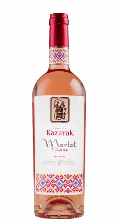 Вино «Merlot» 2020 Rose, Kazayak. 0,75