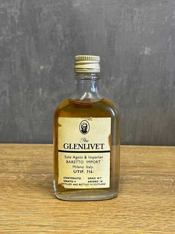 The Glenlivet Unblended all malt Scotch Whisky 12 years old. 70-е. Шотландия. 