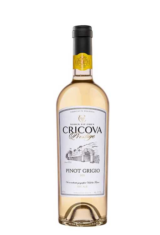 Вино «Pinot Grigio» 2021 Prestige, Cricova. 0,75