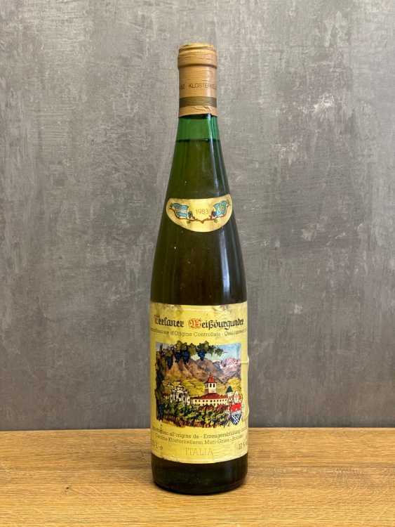 Вино Terlaner Weißburgunder 1983 года.
