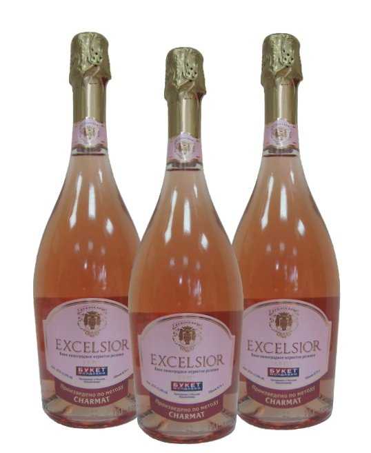 Шампанское "Excelsior" брют розовое, Букет Молдавии.