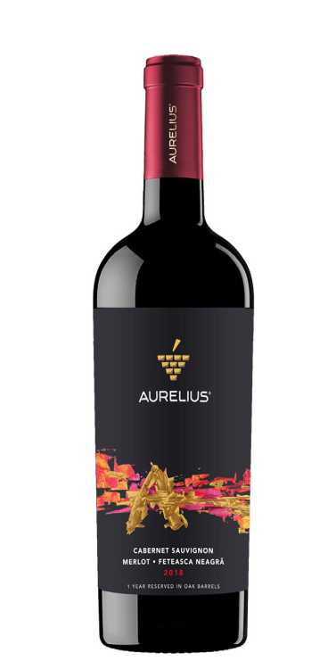 Вино «Cabernet Sauvignon - Merlot - Feteasca Neagra» 2018 Aurelius. 0,75