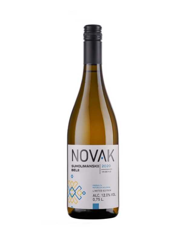 Вино «Suholimanskii Belii» 2021 Novak. 0,75
