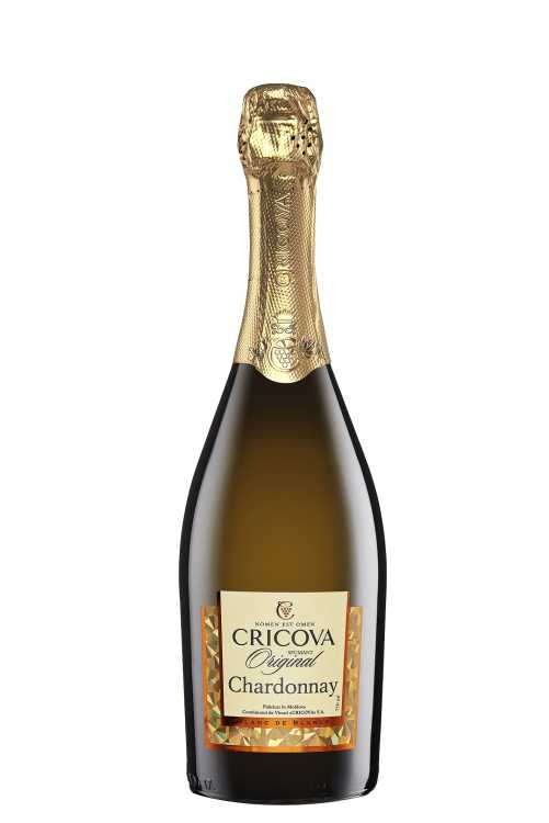 Шампанское «Chardonnay» белое полусладкое, Cricova. 0,75