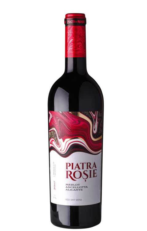 Вино «Piatra Rosie» 2018 Merlot - Ancellotta - Alicante, Cojusna. 0,75