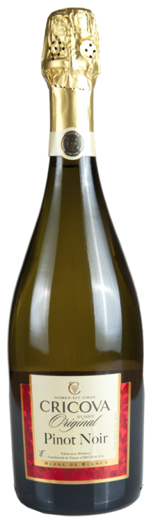 Шампанское «Pinot Noir» белое полусухое, Cricova. 0,75