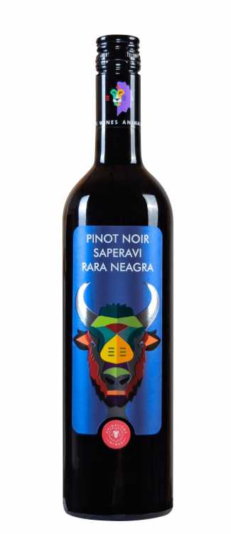 Вино «AnimAliens» 2019 Pinot Noir - Saperavi - Rara Neagra, Мими. 0,75