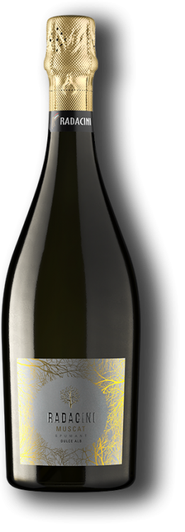 Шампанское «Radacini» Muscat, белое сладкое. 0,75