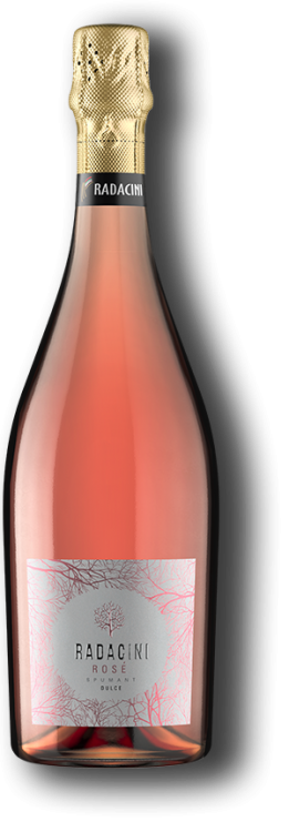Шампанское «Radacini» розовое сладкое. 0,75