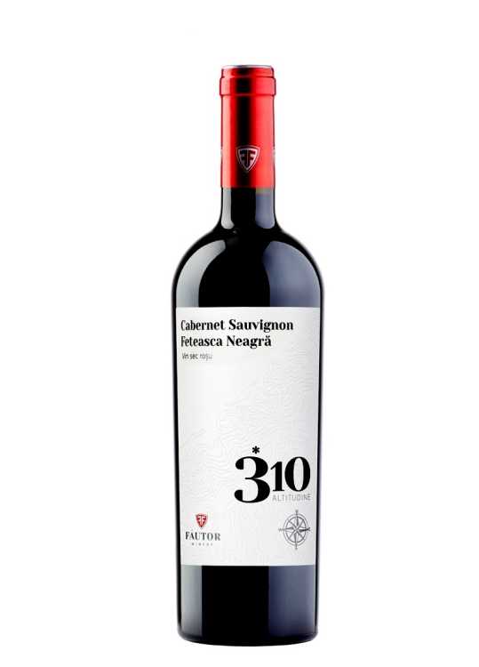 Вино «310 Altitudine» 2019 Cabernet Sauvignon - Feteasca Neagra, Fautor. 0,75
