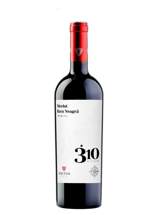 Вино «310 Altitudine» 2019 Merlot - Rara Neagra, Fautor. 0,75