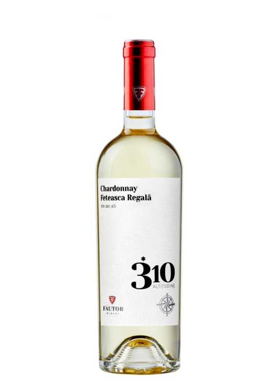 Вино «310 Altitudine» 2021 Chardonnay - Feteasca Regala, Fautor. 0,75