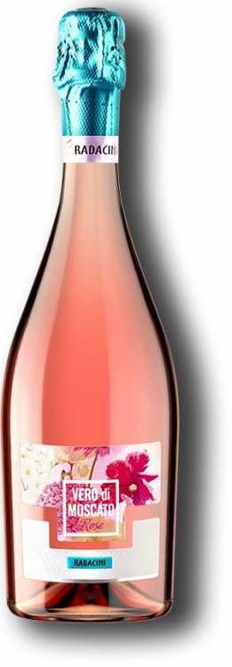 Шампанское «Vero di Moscato» розовое сладкое, Radacini. 0,75